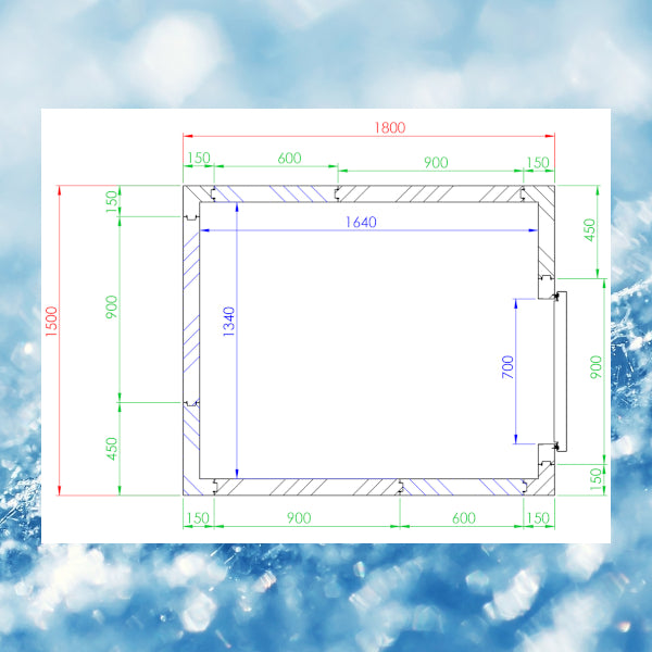 Tief - Kühlzelle 1500 x 1800 x 2050 HERO24 - Z1518TL